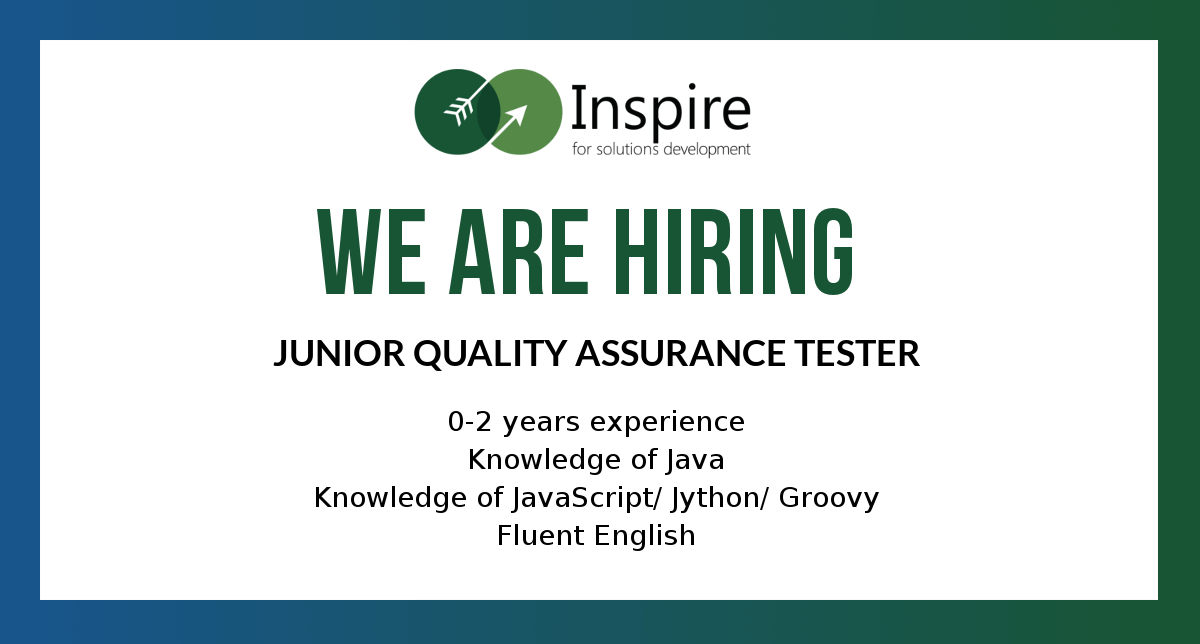 vacancy Junior Quality Assurance Tester